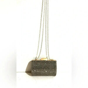 Jewel Badgley Mischka rhinestone clutch shoulder bag